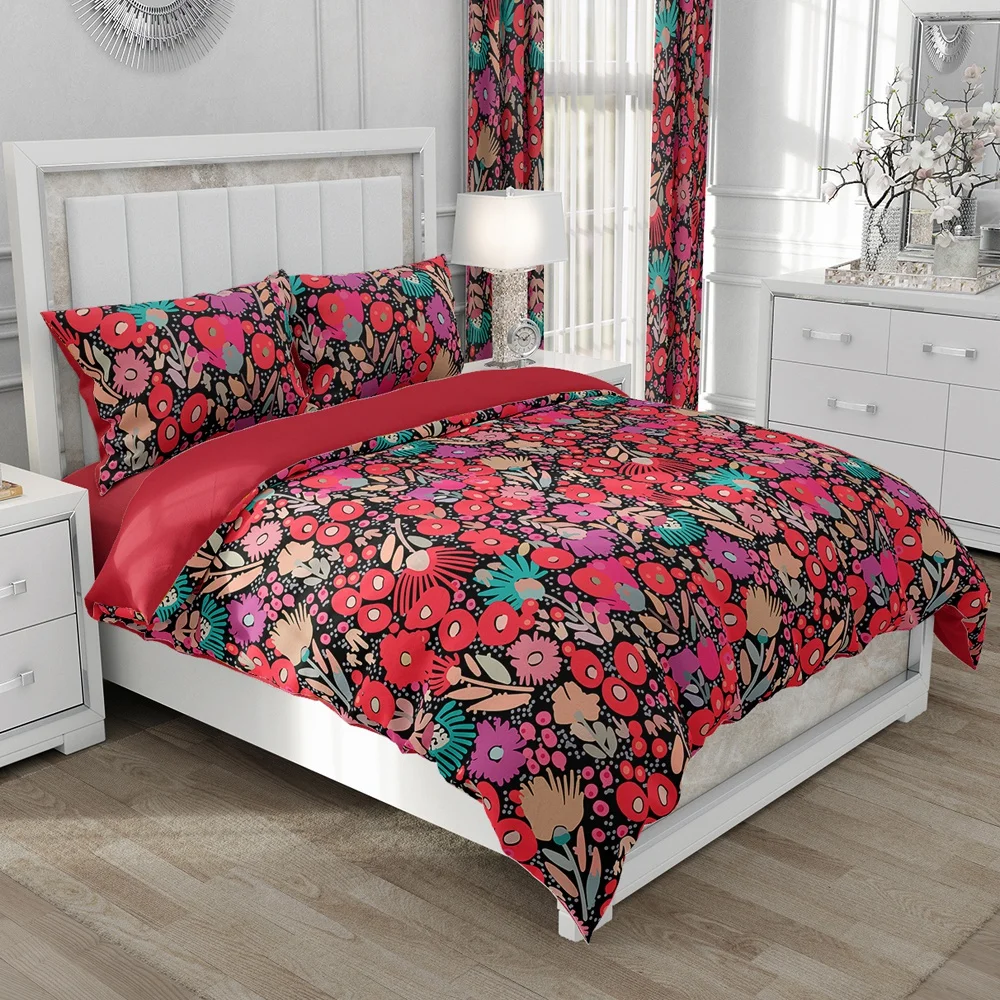 Set biancheria da letto in lino nordico set copripiumino King/Euro/240x220 Set letto copripiumino coperta/trapunta per biancheria da letto domestica