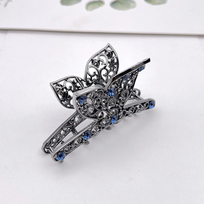 New Ladies Fashion Hairpin Creative Flower Crystal Alloy Rhinestone Hairpin Hairpin Headband Korean Hair Accessories