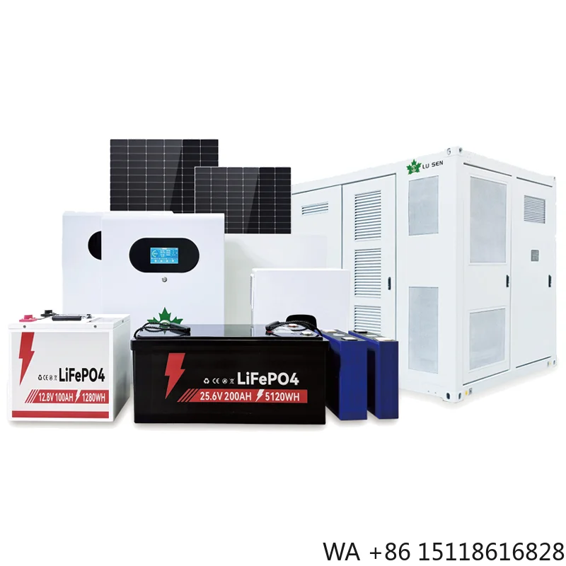 Lusen Home Off-Grid Solar System Monocrystalline Silicon 51.2V 300Ah Lifepo4 Pack 3kW-30kW 12kW MPPT Inverter 50/60Hz 24-Hour