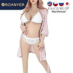 Roanyer Silicone H Cup Whole Bodysuit Crossdresser Costumes Fake Boobs Body Suit Drag Queen Transgender Male to Female