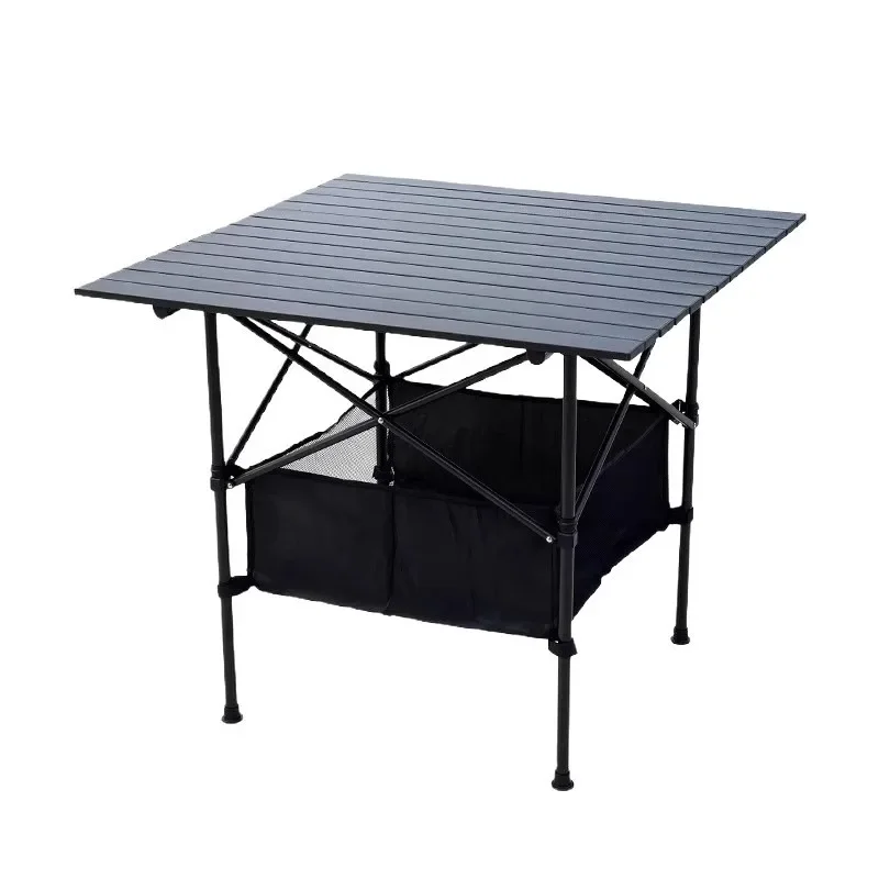 Outdoor folding table Lifting picnic camping stall, portable mahjong table Multifunctional aluminum alloy table