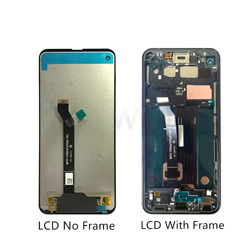 For LG Q70 LCD Q620 Display Touch Screen Digitizer Assembly With Frame LMQ620WA LM-Q620WA Display Replacement Repair Parts 6.4\