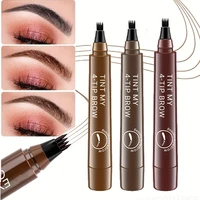Lápiz de cejas de 4 puntos Maquillajes Para Mujer lápiz de cejas líquido resistente al agua maquillaje de larga duración lápiz de cejas Microblade