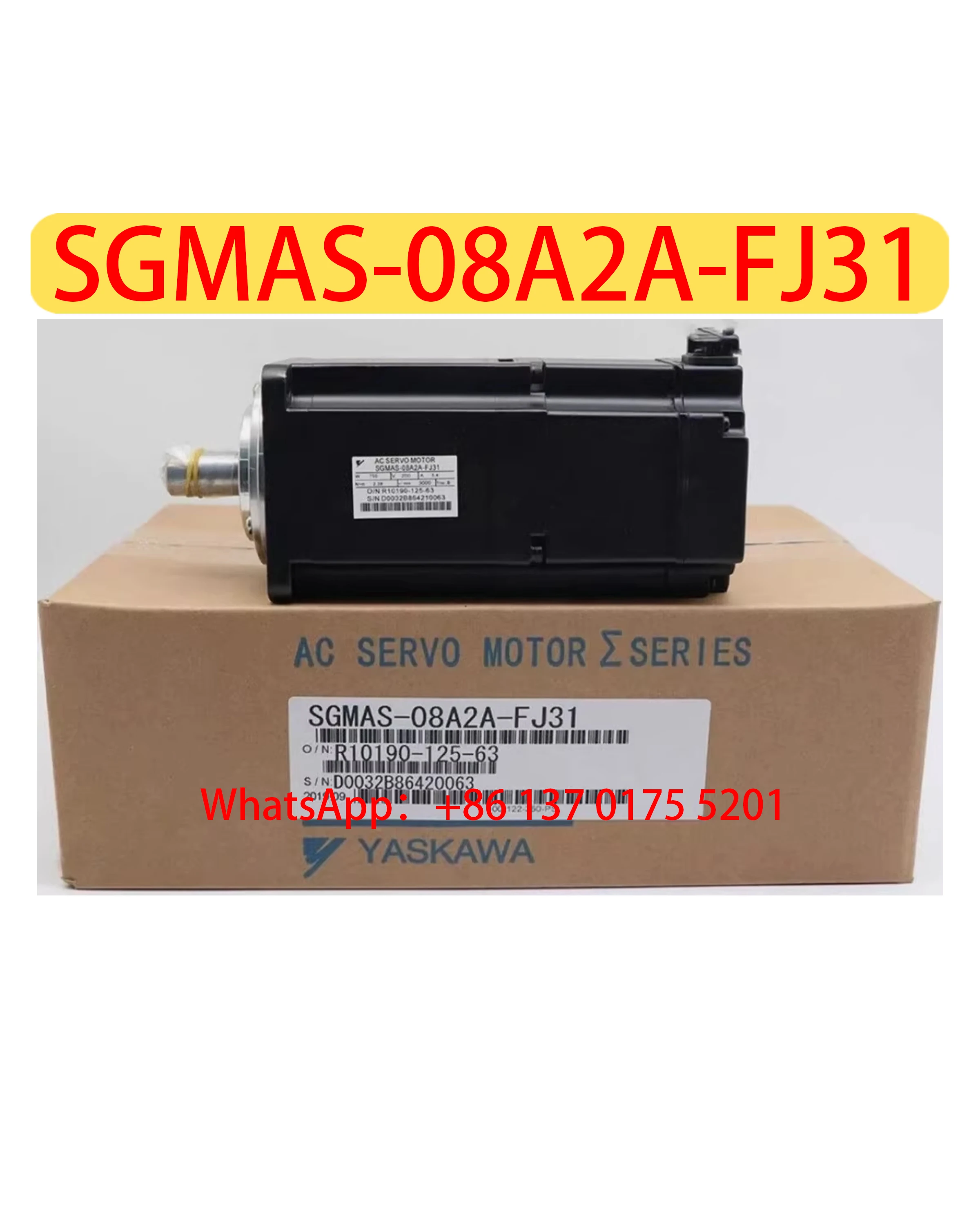 SGMAS-08A2A-FJ31 Brand New Servo Motor Original Genuine，Fast shipping