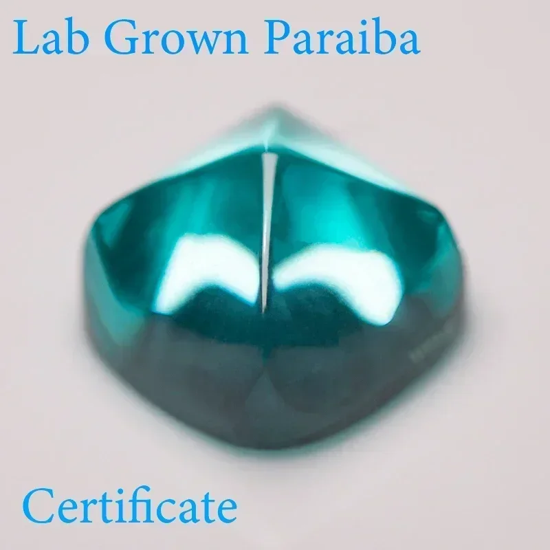 Lab Grown Sapphire Paraiba Sugar Tower Shape VVS1 Charms Diy Advanced Jewelry Making Materials Selectable AGL Certifica
