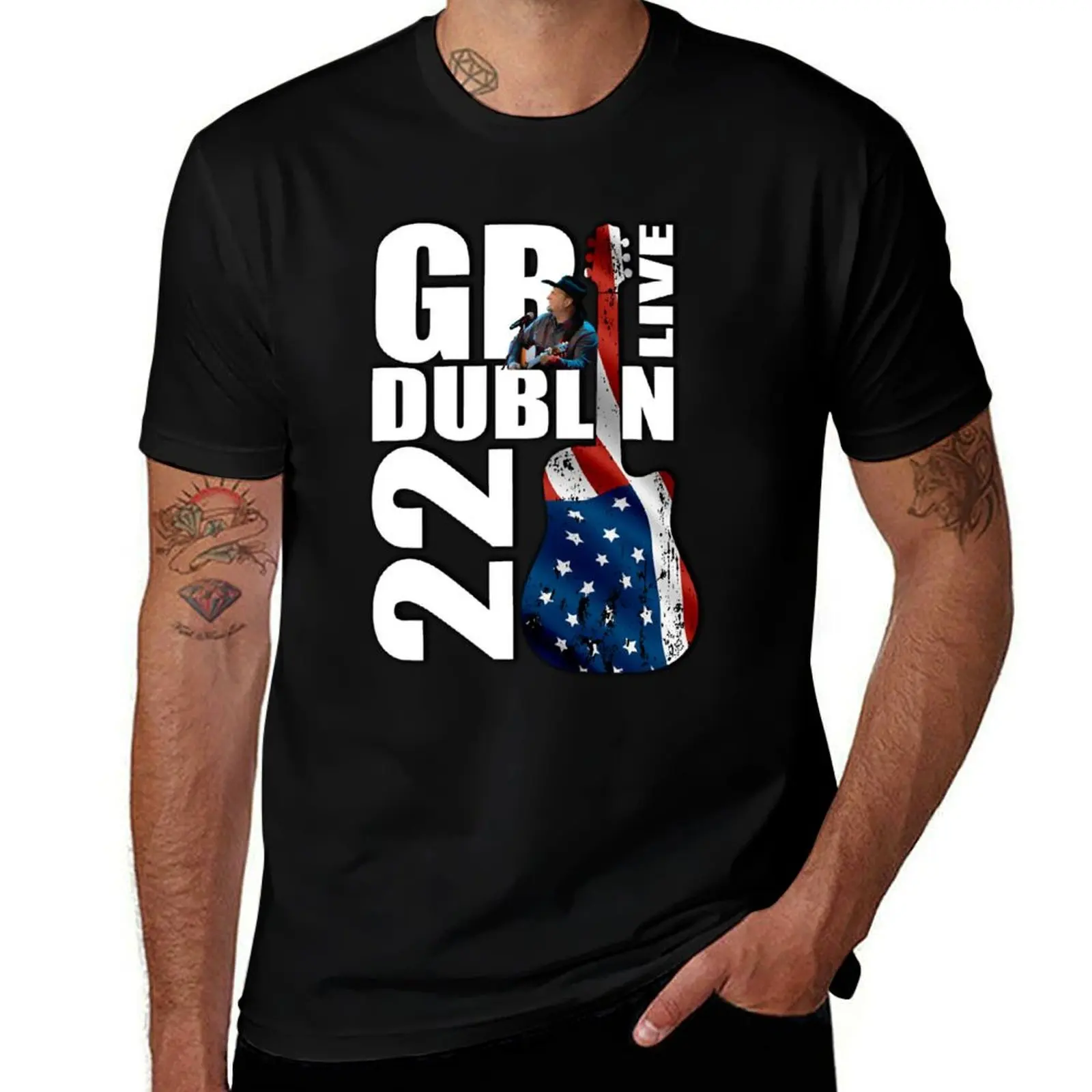 Garth Brooks - GB Live Dublin 2022 - Stadium tour Classic T-Shirt Plus Size Basic Short Sleeve Top T-Shirt