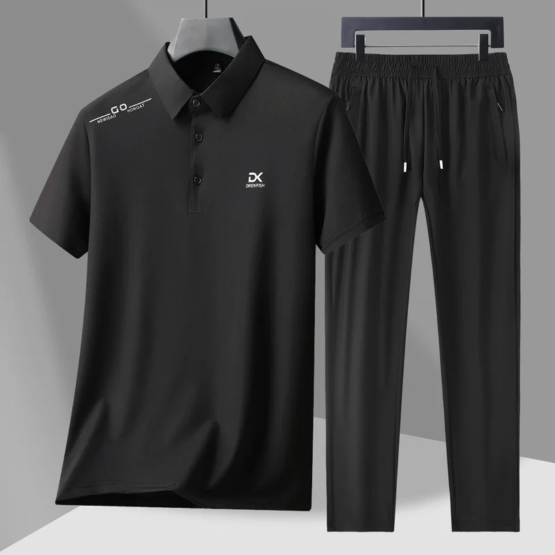 Men's Casual 2-Piece Sportswear Set Streetwear Fashion Tracksuit T-Shirts and Pants Beachwear Summer Sweatshirt T-Shirts Set New view 4