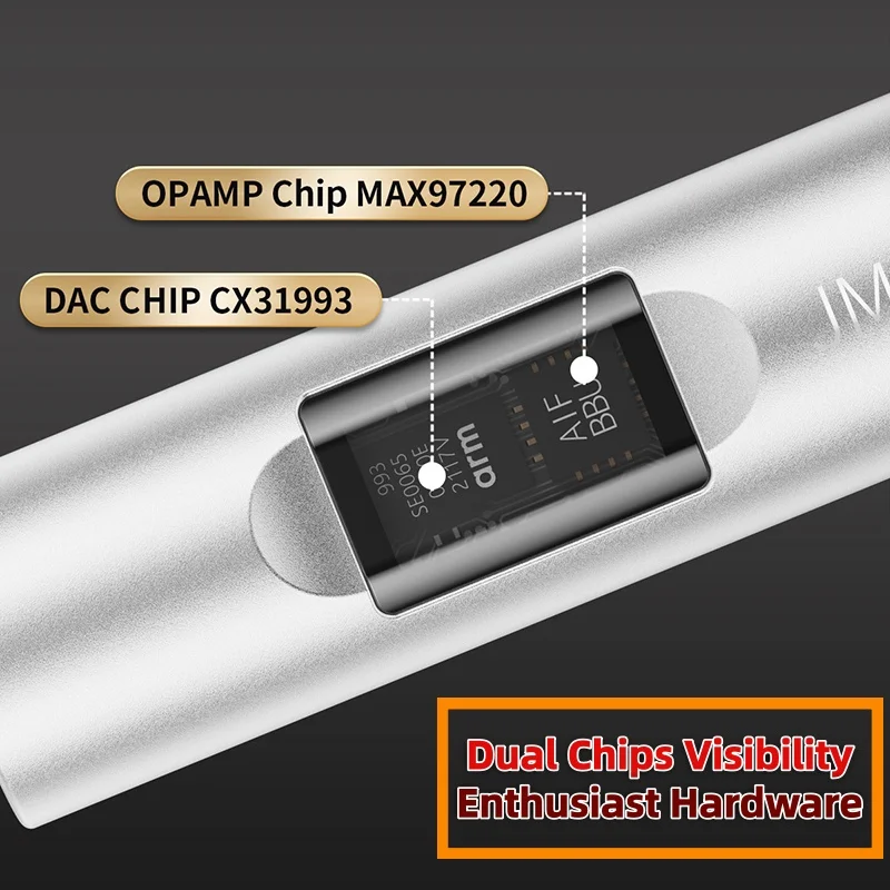 JCALLY JM6Pro2 Type-C to 3.5mm Dual DAC CX31993 MAX97220 Digital Audio Decoding Headphone Amplifier HiFi Mobile Headset Adapter