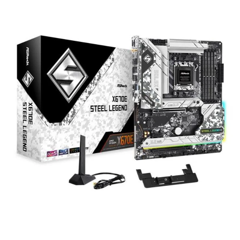 

NEW For ASROCK X670E Steel Legend Motherboard Socket AM5 For AMD X670 Original Desktop PCI-E 5.0 m.2 sata3 Mainboard