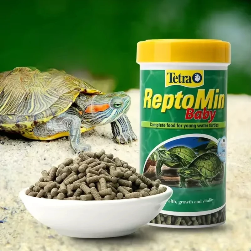 Tetra Turtle Food ReptoMin แคลเซียมสูงส่งเสริมการเจริญเติบโตของกระดูก