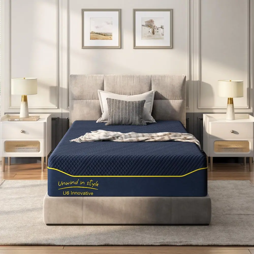 

Twin Mattress 12 Inch, GelInfused Green Tea Memory Foam Mattress for Cool Sleep, Bed in A Box with Medium Firm SupportampMotion