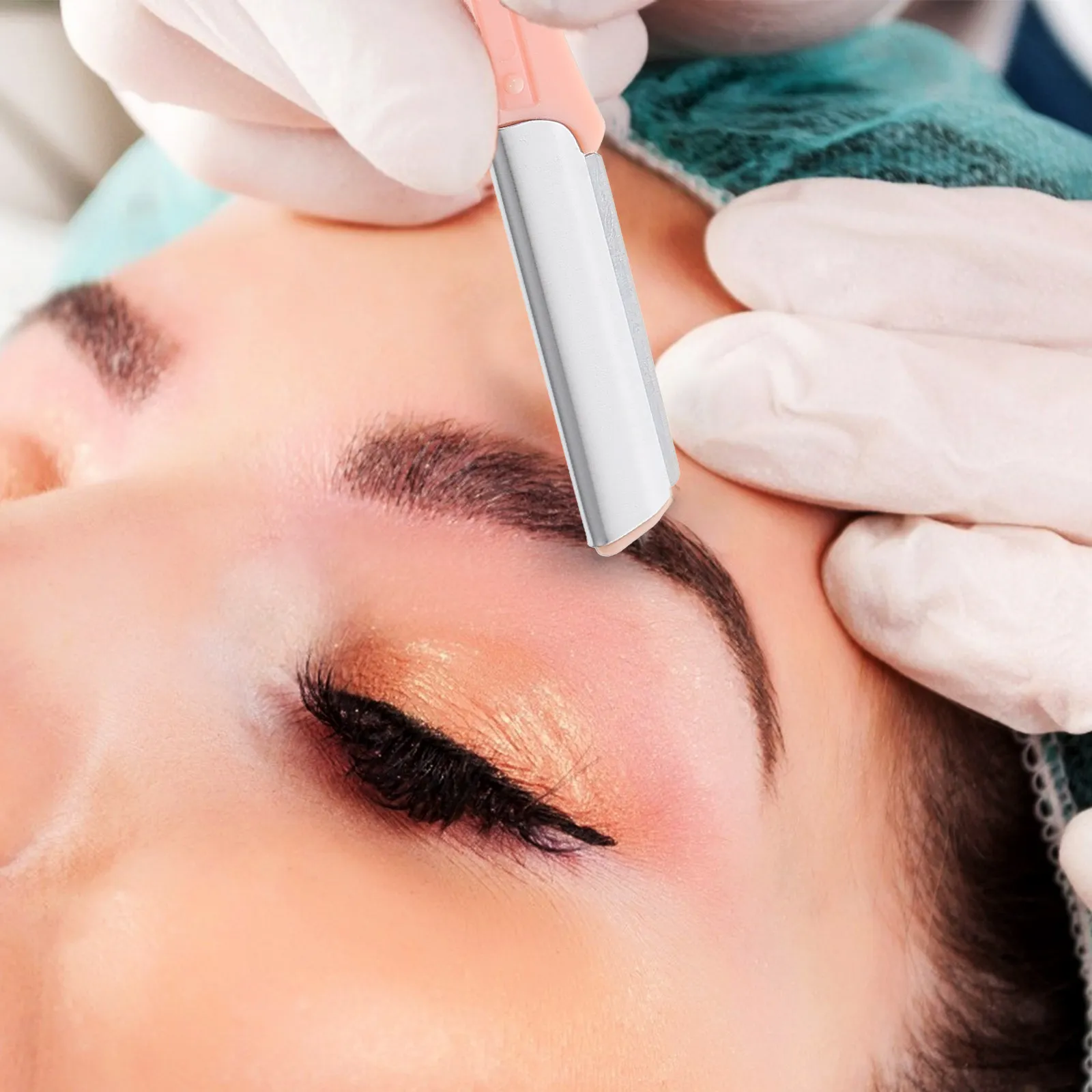 

3 шт. бритвы для бровей из нержавеющей стали для удаления волос на лице, портативный легкий, устойчивый к ржавчине, нескользящий инструмент для подравнивания бровей