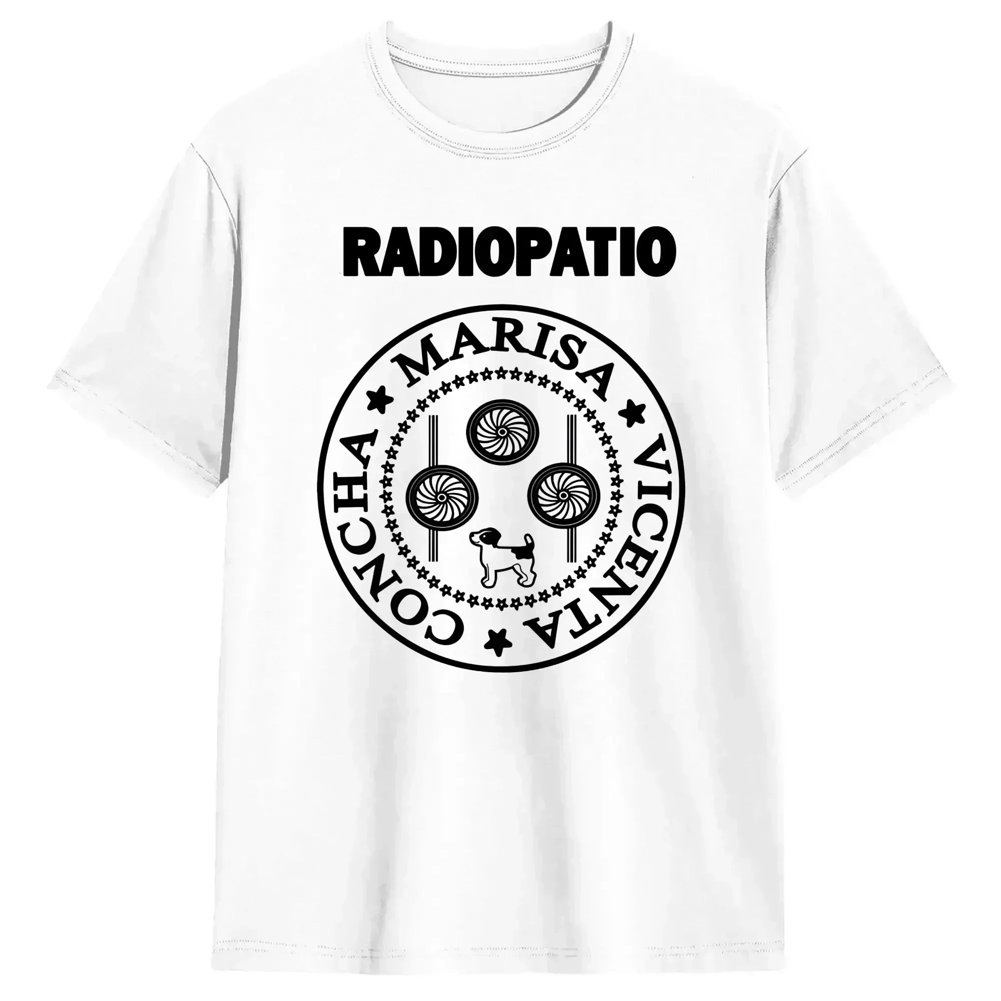 TV Radiopatio 100% Cotton T Shirt For Man Summer  Awesome T Shirts Breathable Harajuku Tees Plus Size Custom DIY Tops