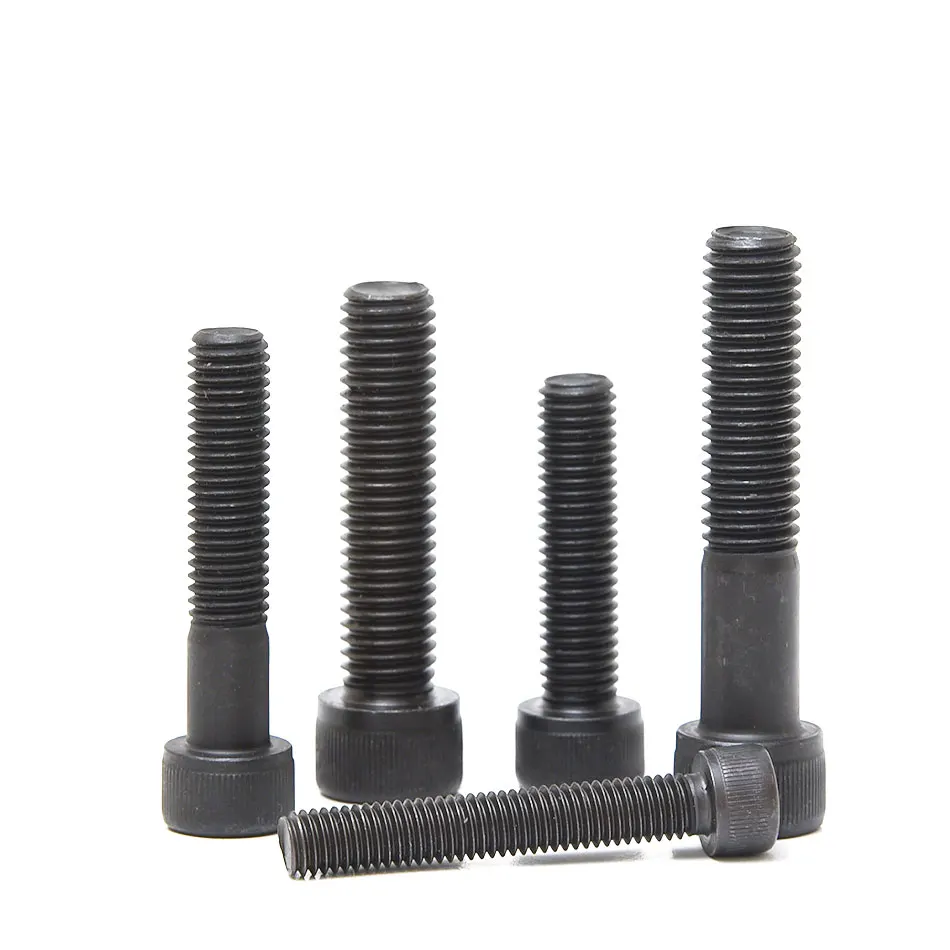 M1.4 M1.6 DIN912 Grade 12.9 Black Oxide Carbon Steel Hexagon Socket Head Cap Bolt Knurled Head Machine Screw 500pcs/lot