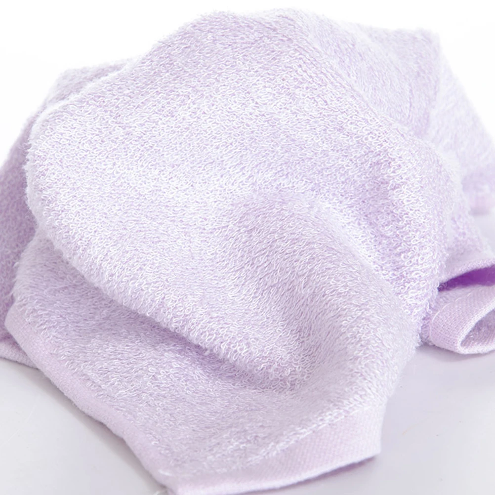 

6Pcs Face Washing Towel Makeup Removing Bamboo Cotton Fiber Square Cloths for Bathroom Kitchen Soft Durable Highly Absorbent