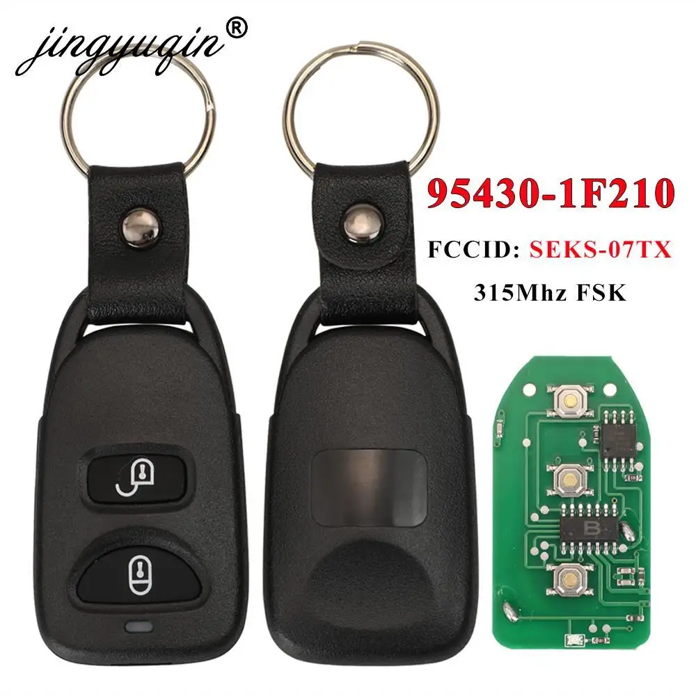 jingyuqin 95430-1F210 315Mhz FSK Key FOB Keyless Entry Remote Alarm Replace for Kia Sportage 2007-2009 FCC ID: SEKS-07TX