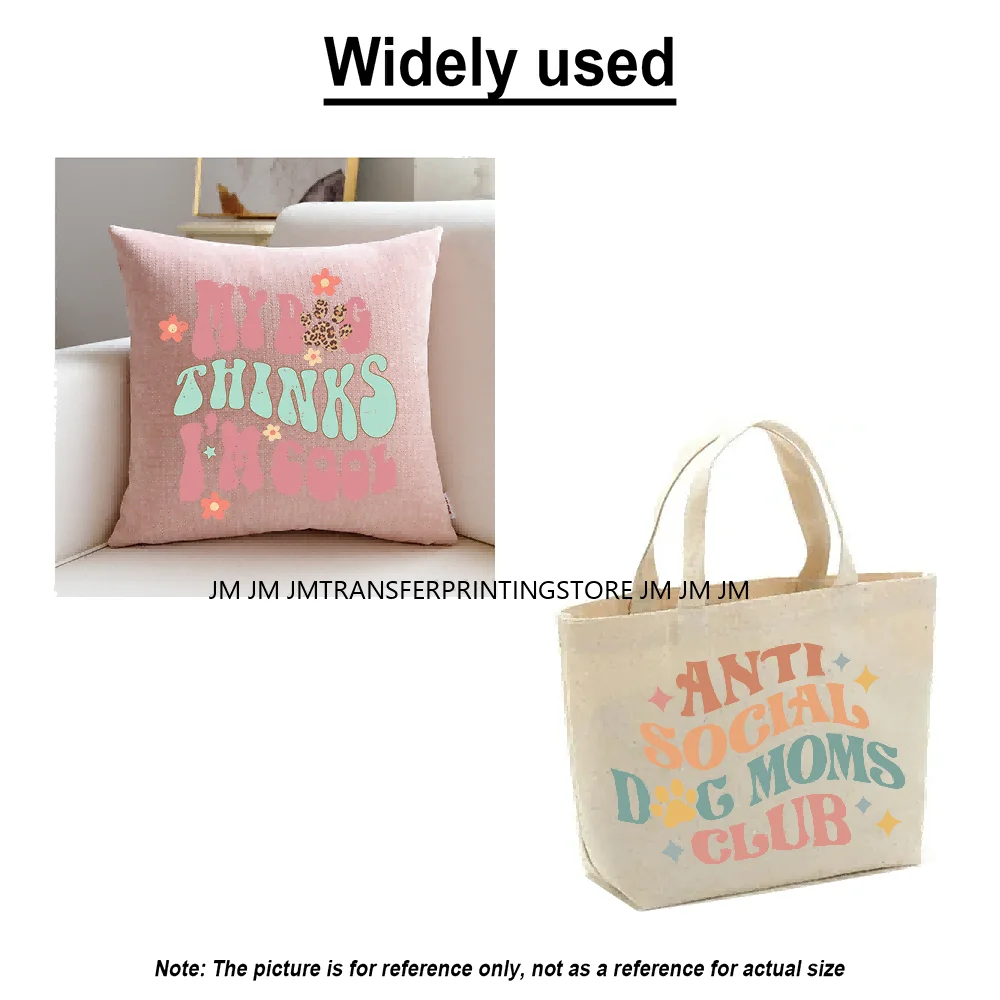 Hochwertige Hunde katze Mama Liebe Design Druck Blumen Mutter Brief Eisen auf dtf Transfer Aufkleber bereit, für T-Shirts zu drücken