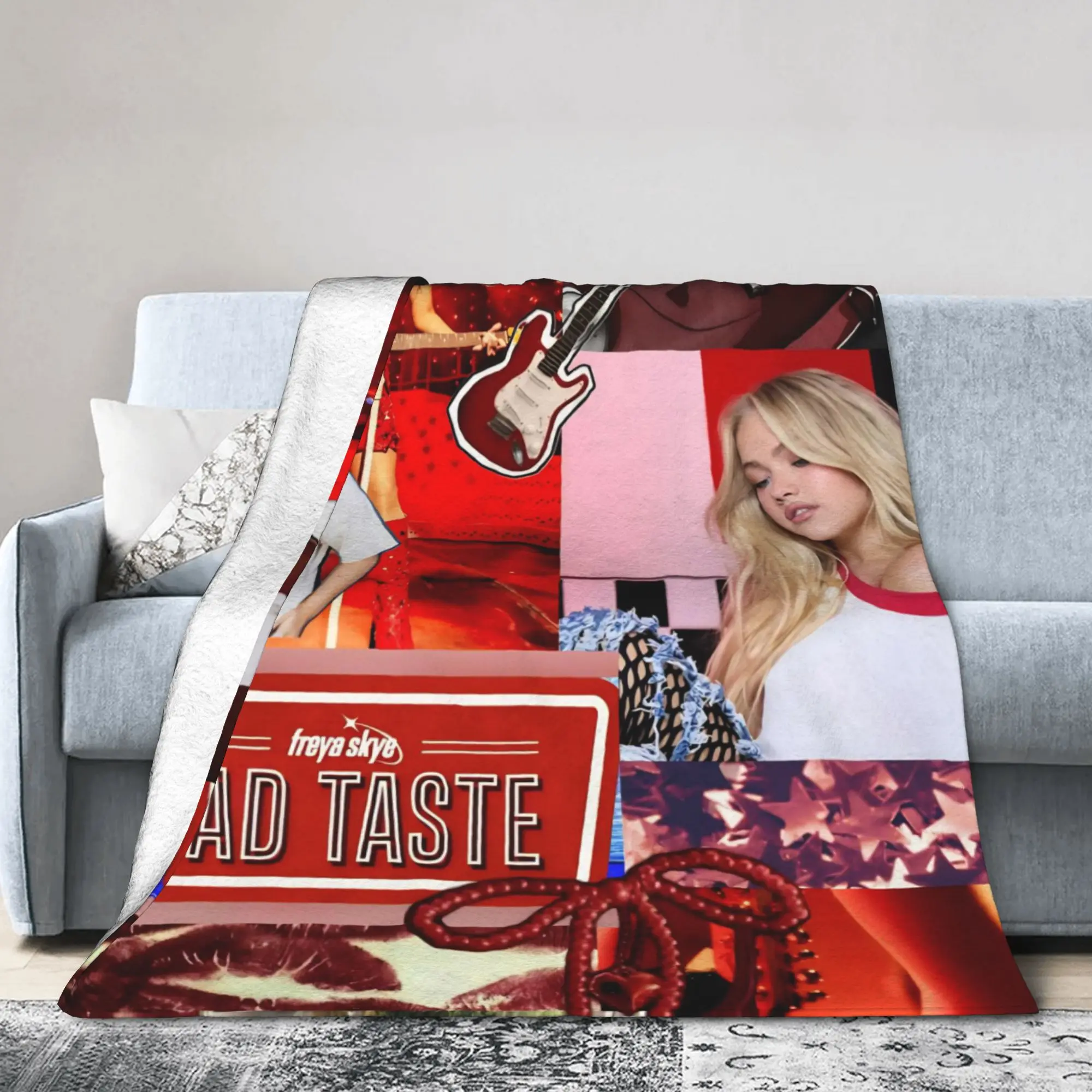 Bad Taste Freyas Singer Skyes  Blankets Fleece  Soft Throw Blanket for Outdoor Travel Bedspread