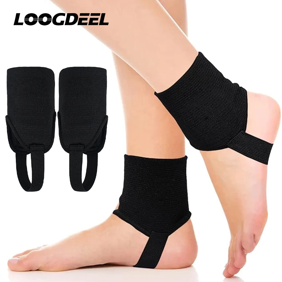 Loogdeel, 1 par de protectores de tobillo, almohadillas protectoras para adultos, fútbol, pelotas de voleibol, doble cara, deportes para niños, soporte para tobillo y pie EVA