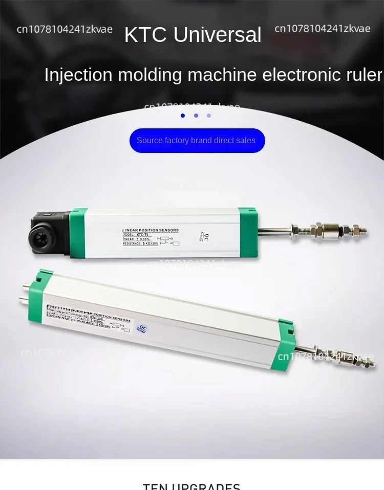 Injection Molding Rod Electronic Ruler LWH/KTC-50 75 100 110 125 130 150 175  200 225 250 275 300 500 600mm Displacement Sensor