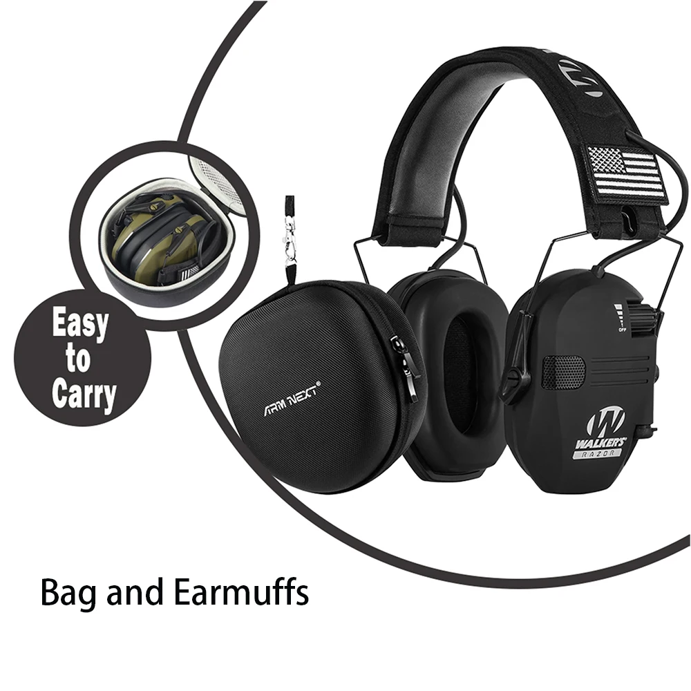 

Electronic Shooting Earmuffs Tactical Impact Sound Amplification Headset Ear Protection Anti-noise Ear Muff Outdoor Sports