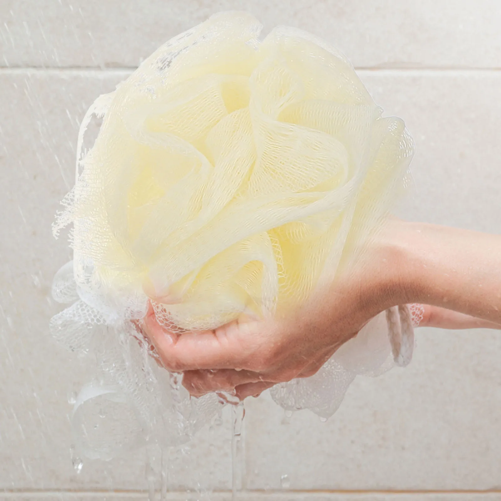 

1Set Bath Shower Set Compact Lightweight Design Easy Hold Body Scrubber Kit for Leg Back Arm Chest Foot File Pumice Stone