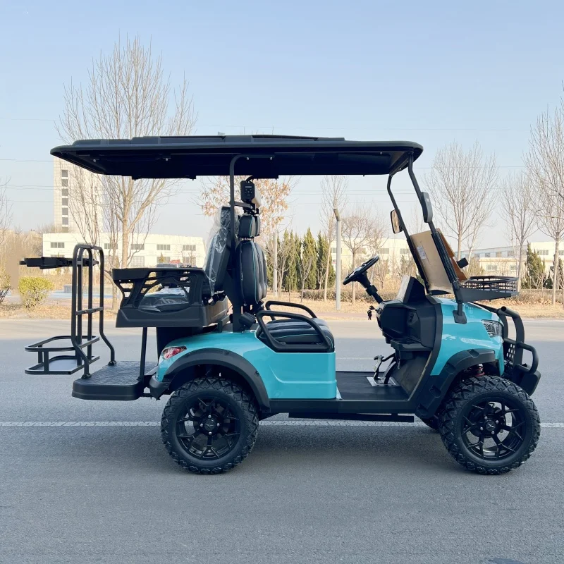 

Hot Sale Wholesale 48/60V 5KW AC Motor Off Road 4 6 8 Seater Electric Golf Cart with Sound bar Garplay