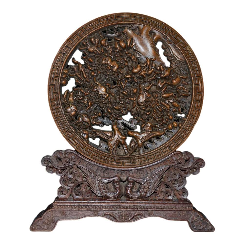 Figuras Decorativas Modernas sculpté en bois canard mandarin écran ornement amour Oriental harmonie dévotion Union bénisse tendre