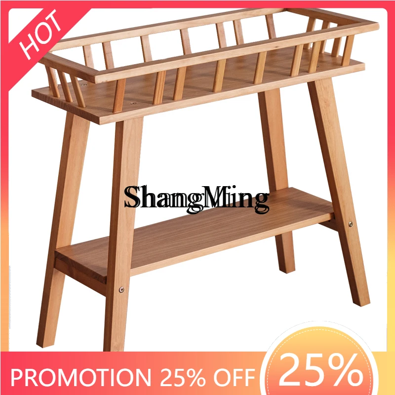 

ZYY solid wood flower stand, living room balcony, indoor multi-layer floor-to-ceiling shelf, simple, light luxury high-end