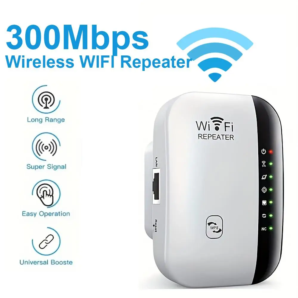 300Mbps WiFi Repeater WiFi Extender Amplifier WiFi Booster Wi Fi Signal 802.11N Long Range Wireless Wi-Fi Repeater for PC