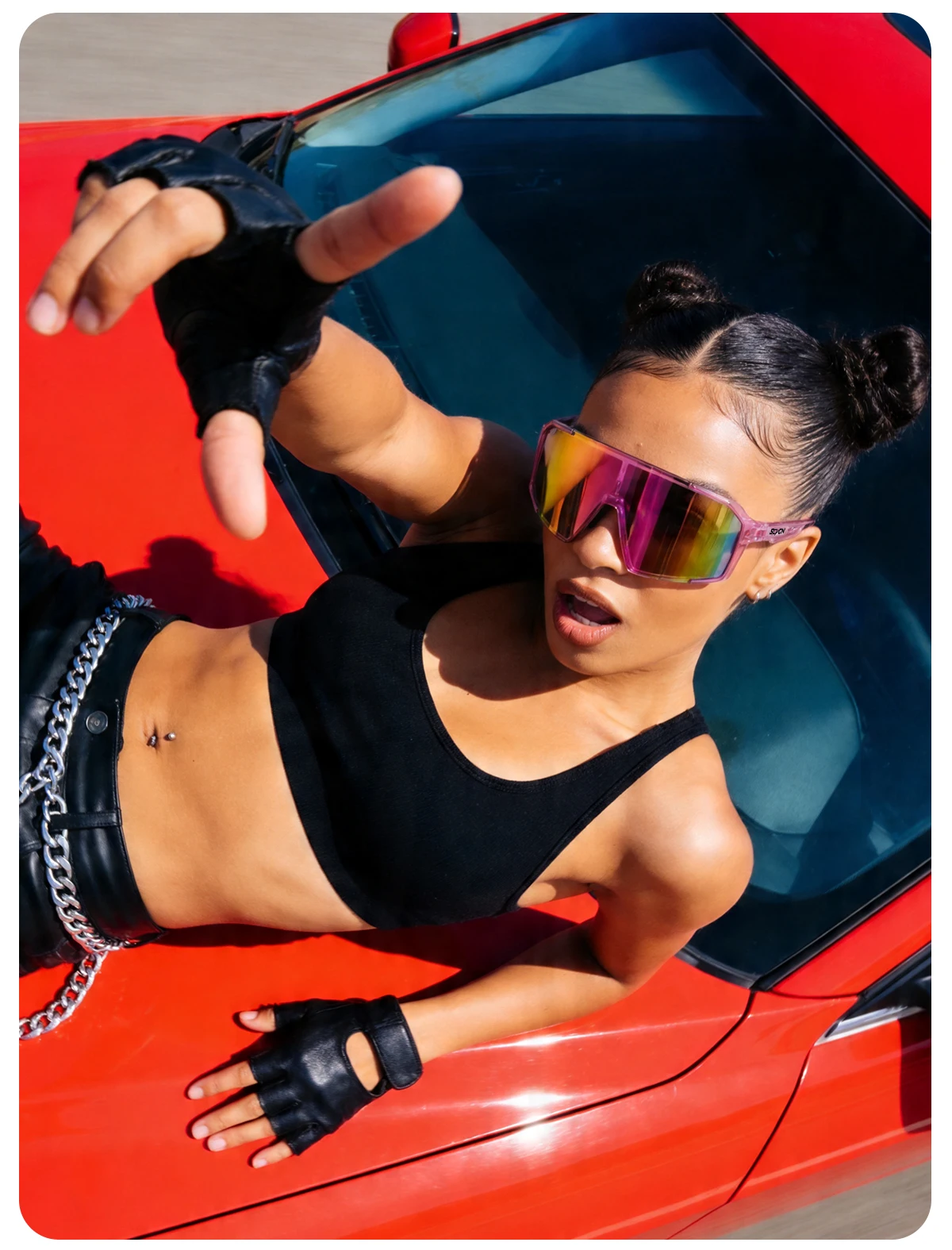 SCVCN Modische Sonnenbrille für Herren, Fahrradbrille, UV400, Damen-Fahrbrille, MTB, Fahrrad, Sportbrille, Laufsonnenbrille, Damen – Detail 23