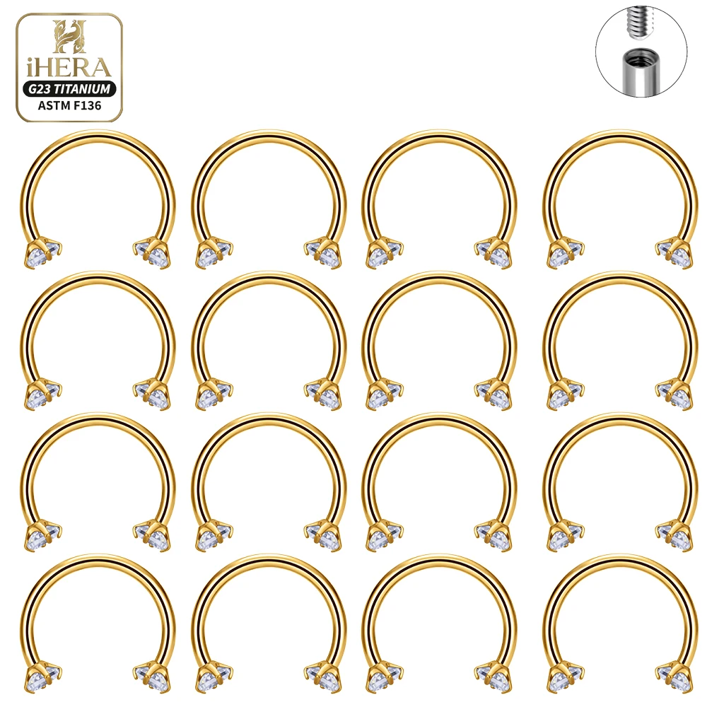 

G23 Titanium Simple Solid Ball Internal Thread Curved Barbell Set Cartilage Piercing Eyebrow Jewelry Lip Ring Nose Stud Helix