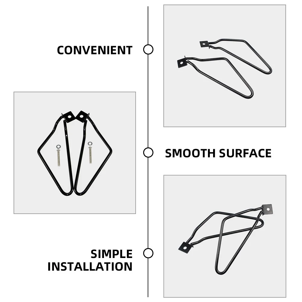 

1 Pair Saddlebag Brackets Motorcycle Mounting Bracket Iron Saddlebag Support Bracket For Side Storage Upgrade Motorcycle