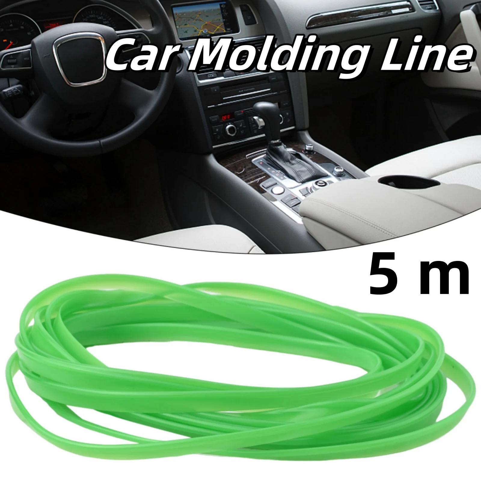 

Auto Moulding Line 5M Car Interior Decor Green Gap Door Panel Molding Line Accessories Car Moulding Trim Strips Tool Car-styling