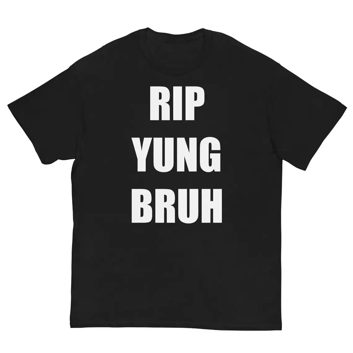 RIP YUNG BRUH Funny Lil Tracy T-shirt I heart Graphic Peep Rapper, Adult Regular Fit Crew Necked Tees