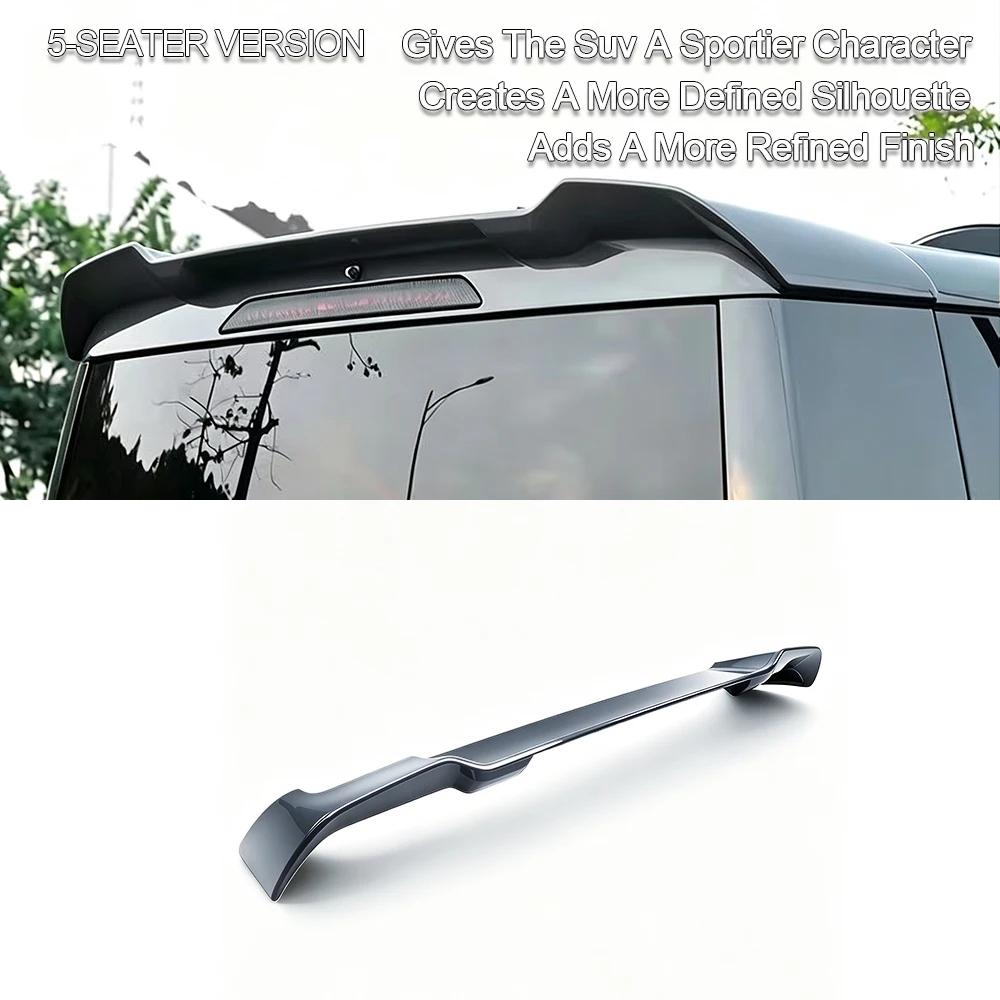 Gray and White ABS Car Rear Wing for Haval H10 6-Seater, Exterior Car Accessories and Automotive Parts