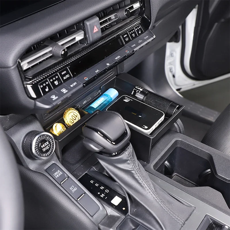 

Suetlcoity для Toyota Land Cruiser 250 Prado LC250 24-25, черный автомобильный ящик для хранения передней шестерни, внутренние автомобильные аксессуары (LHD RHD)