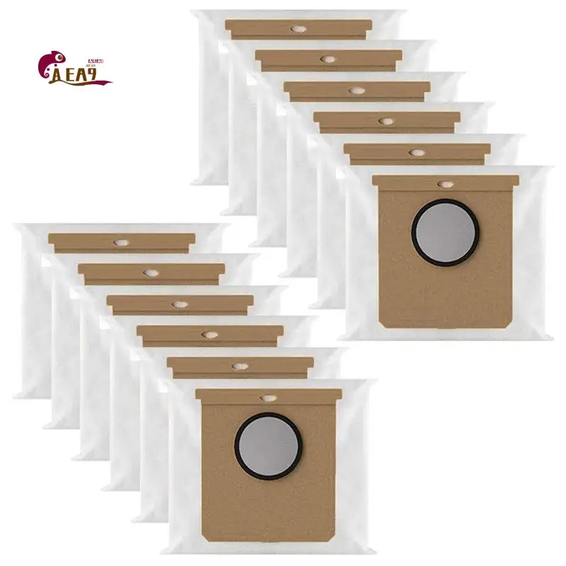 AEA9-12Pack Dust Bags For Eufy L50 SES L60 SES Vacuum Cleaner Self-Emptying Dock, For Conga Home 1000,8090 Ultra,9090AI