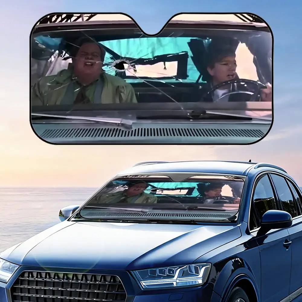 

Солнцезащитный козырек T-Tommy Boy Movie, складной, для лобового стекла автомобиля, защита от УФ-излучения, отражающий, теплоизоляционный, многоразовый чехол