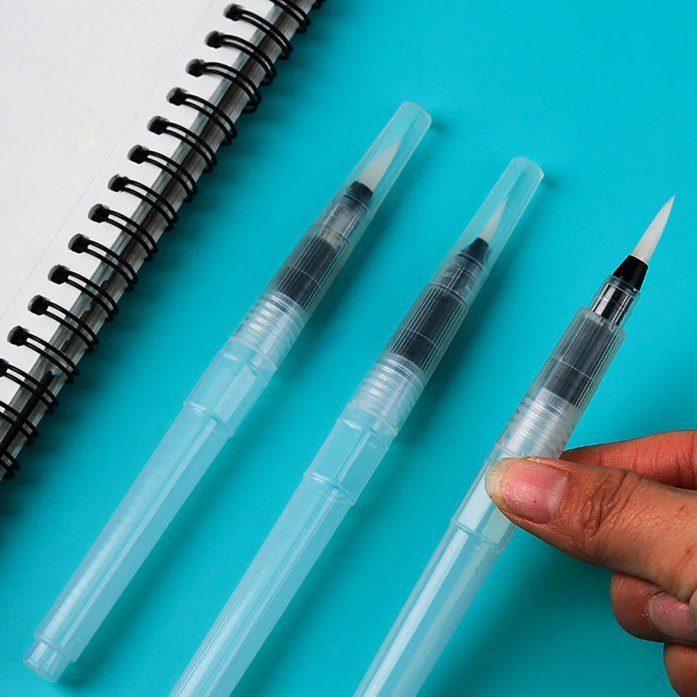 

6Pcs Water Brush Pens Watercolor Paint Pens Lightweight Portable Ergonomic Handle Ideal for Students Back to School Art Supplies