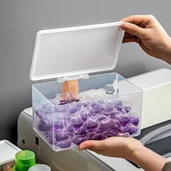 1pc Laundry Pods Container Large Capacity Laundry Detergent Storage Box Laundry Powder Scent Beads Organizer Moisture-proof