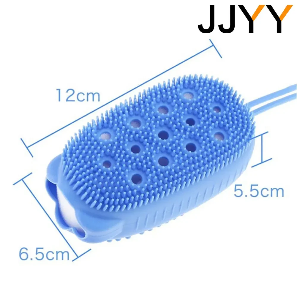 JJYY Silicone Body Scrubber Bath Exfoliating Scrub Sponge Shower Brush Exfoliator Skin Care Cleaner Dead Skin Remover Bathing