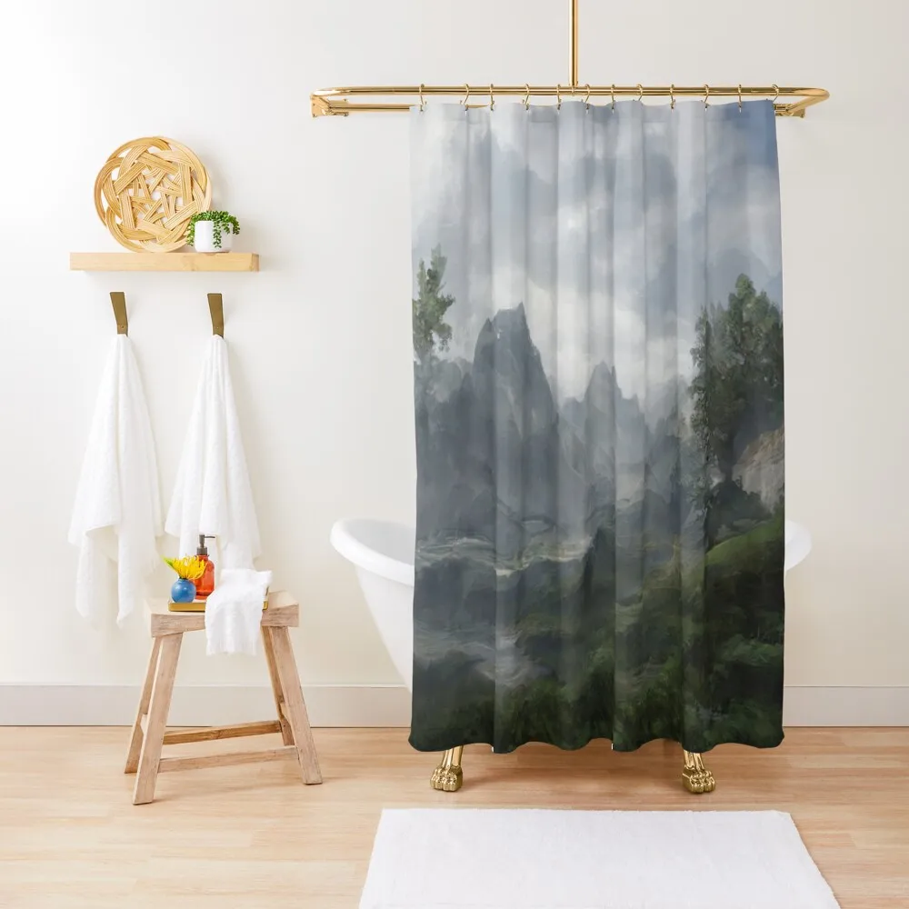 

Foggy Valley Landscape Shower Curtain Shower For Bathrooms Shower For Bathroom Bathroom Showers Sets For Bathroom Curtain
