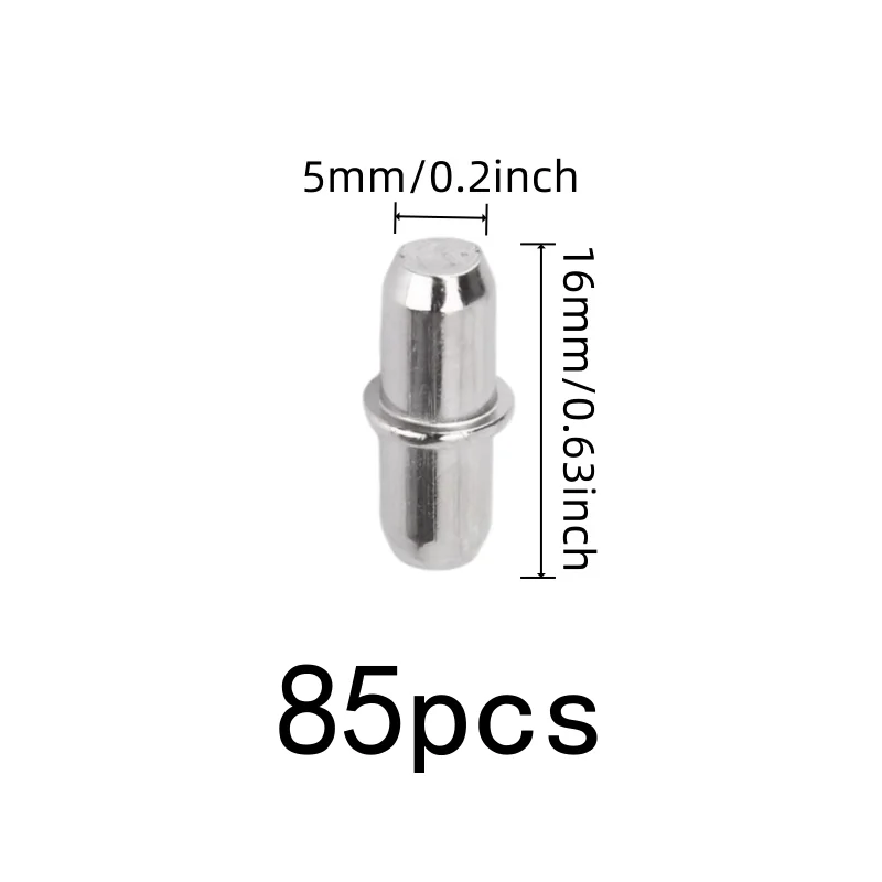 85 pcs Bookcase Layer Pins, Sturdy Load Bearing, Home Furniture Hardware Bookshelf Layer Pins, Compact Peg Design