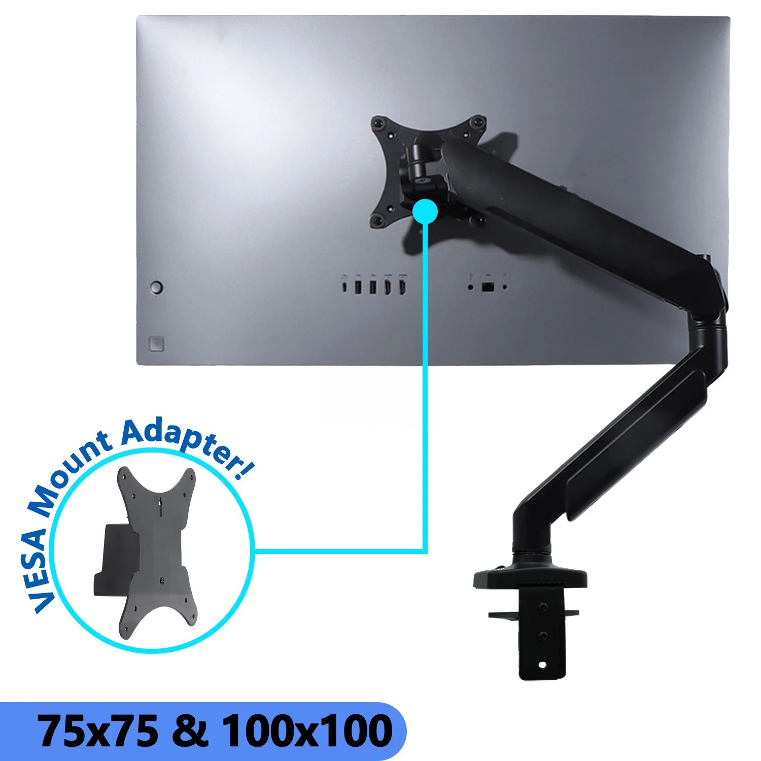 Brand New Wall Mount Bracket for HP 27-cs0000t 27-cs1055t 32-c0077ng 32-cs0000t VESA Adapter 75x75 & 100x100 for Monitors Arms
