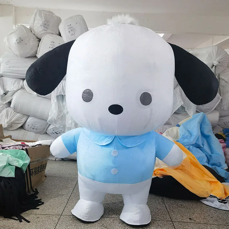 

MIniso Sanrio Inflatable Pochacco Mascot Costume Cute Dog Blow Up Walking Doll Clothes Halloween Chrismtas Party Accessories