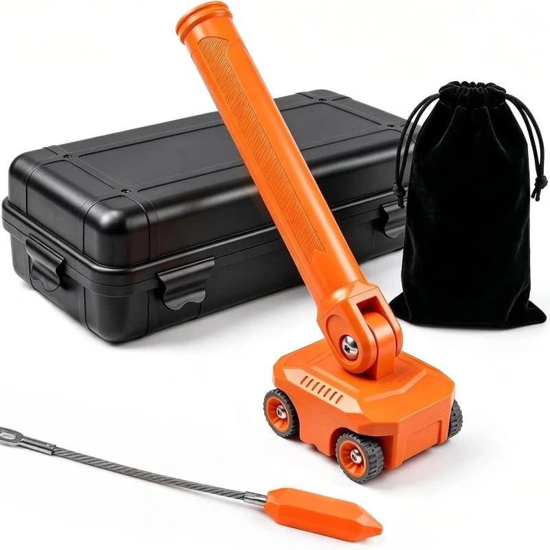 Magnetic Wire Puller Kit with Stainless Steel Leader Cable Fishing Tool For Electrical Wall Pipe Narrow Spaces Wall Underground