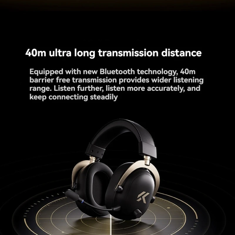MCHOSEV9 Turbo+ Wireless Bluetooth Earphones Customized Head Mounted Gaming Headphones for Mechanical Keyboard Accessories Gift