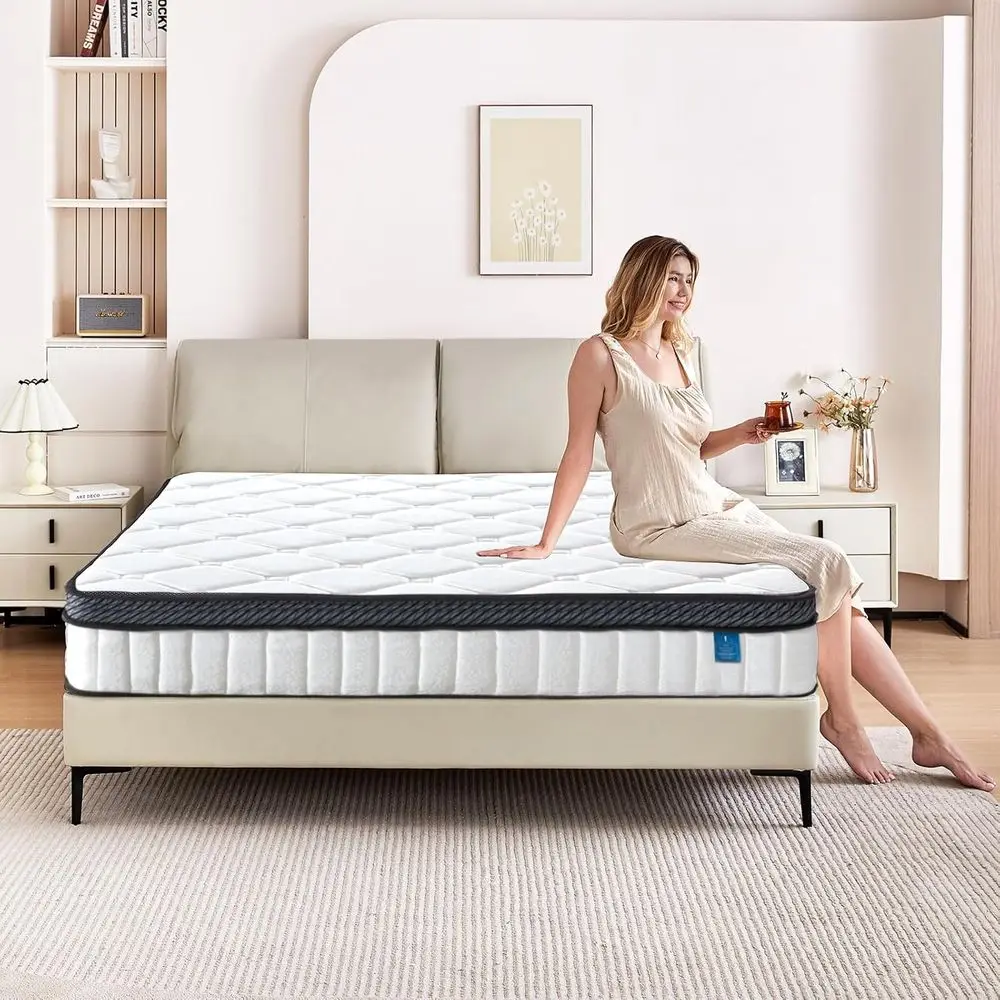 

Queen Size Gel Memory Foam Mattress - 12 Inch, Pressure Relief for Enhanced Sleep