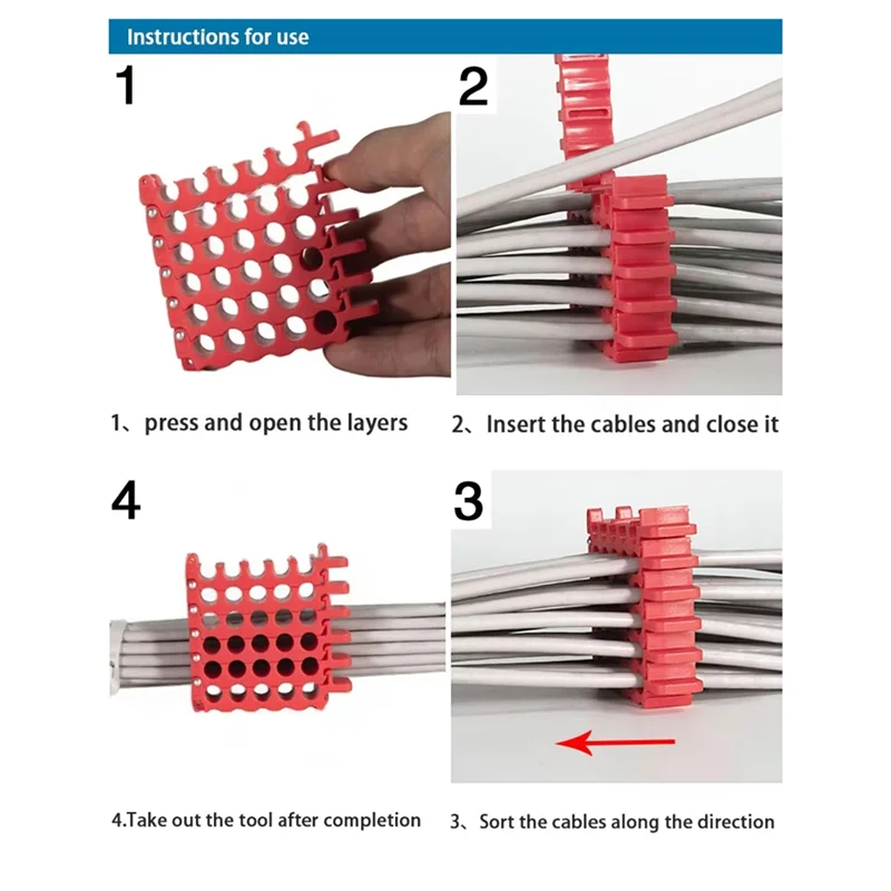 

BAAR-Cable Management Tool For Data Centers, Server Rooms: Network Cable Organizer For CAT5, CAT6, CAT7